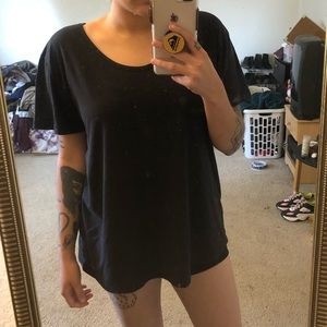 ROXY Plain Black Tee